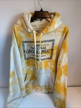 National Geographic Yellow Tie Die Hoodie